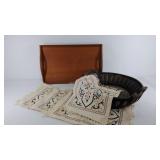 Household decorative items, wood bed tray,