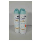 Dove cotton soft anti-perspirant, 3 bottles,
