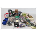 Golfers accessories,  towels, rain hood,