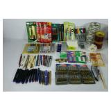 Office supplies, box cutter, binder clips,