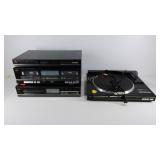 Fisher Stereo System, turntable, synthesizer,