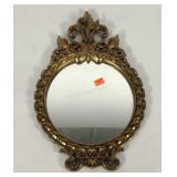 Syroco Wood ornate framed mirror, 14x21