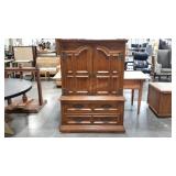 Drexel armoire, 58" tall, seller code I9, broken