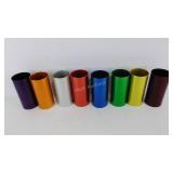 Eight Vintage Aluminum Ice Tea Glasses, 5.5" tall