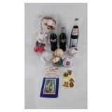 Baseball memorabilia, Coca-Cola bottles,