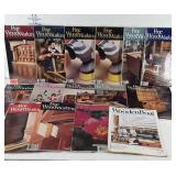 Magazines, mostly Fine Woodworking, also includes