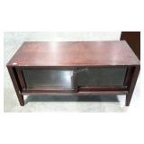 TV stand, sliding glass doors, 20 x 46 x 21,