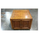 Cube shaped end table, 27 x 27 x 22, plenty of