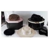 Ladies hats, includes fur hat, Lisette Jellett