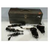 Vermont American toolbox with soldering guns,