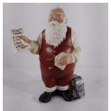 Ceramic Santa statue, good condition, stands