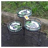 Gardening Accessories Plant Stand, mosaic Tile,