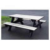 Picnic Table, 6ft wooden made, two tone nicely