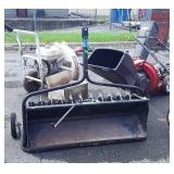 Lawn Aerator with Fertilizer Hopper, 40", pull