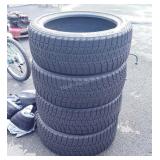 Set of 4 Automotive Tires, Bridgestone