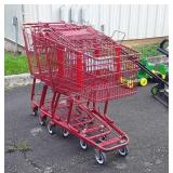 Three Commercial Shopping Carts, seller code B5