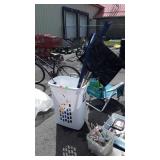 Misc Group lot includes, laundry basket, Snow