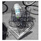 Gardening Accessories lot includes metal window