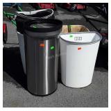 Group of misc used Kitchen waste cans