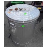 Behrens 31 Gallon Galvanized Trash Can with Lid,