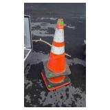 Three Orange Safety Cones