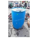 Blue poly 55 gallon Barrel complete