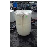 White poly 55 gallon Barrel complete