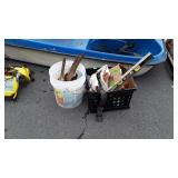 Hardware Group includes, bucket and milk crate,