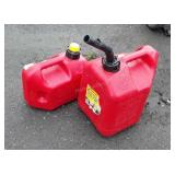 Two Gasoline Containers, 1&2 gallon sizes