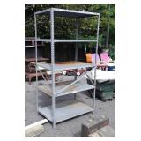 Metal Shop Storage Shelf, 36x24x72" tall, some