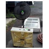 Two Household Electric Fans, used condition