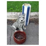 Three pc Home Furnishings Ceramic Lot, Umbrella