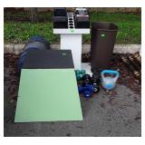 Gym Weights and Accessories lot, stepper,
