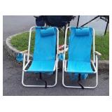 Pair of Folding Beach chairs