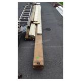 Lumber Group, 4x4 posts, 6 & 8" wide Boards, some