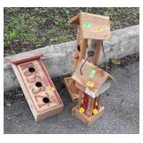 Three pc Bird Feeder and House Lot