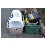 Totes, bucket, basket Containers lot