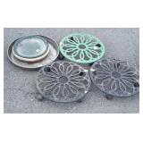 Gardening Accessories lot, 3 Flower Pot Dollies,