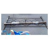 King Size Metal decor Headboard with side rails