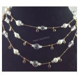 Coldwater creek multi strand necklace 16-22in