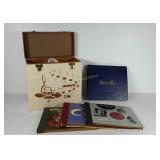 Record albums, various 78 and 45 rpms, plus