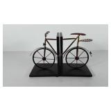 Metal bicycle bookends, 8"