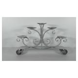 Pillar candle holder, holds five candles total,