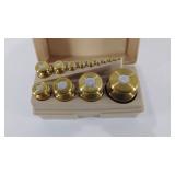 Old Brass Weights, set of 14, Metric, 1 gram to 2