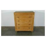 Pine wood chest of drawers, unfinished, 19 x 35 x