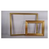 Picture frames, gold colored frame, do have paint