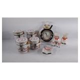 Chief themed Kitchen ware, canister set, salt &