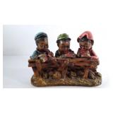 Black Americana chalk statue, does have a few