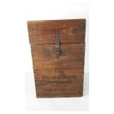 Old wooden Pharmaceutical crate, once held large