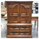 Drexel armoire, 58" tall, seller code I9, broken
